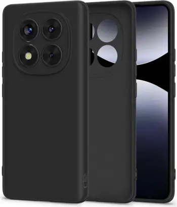 Mbështjellës Tech-Protect për Xiaomi Redmi Note 14 Pro 5G / Poco X7 5G, Silikon, i zi