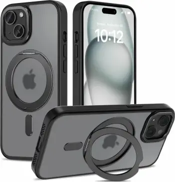 Mbështjellës Tech-Protect MagRing MagSafe për iPhone 15, i zi