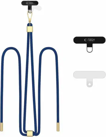 Rrip crossbody për celular Tech-Protect C2S, i zi, me 2 adaptera