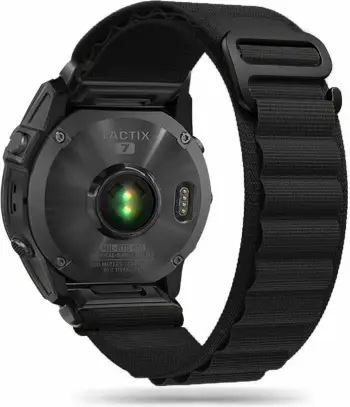 Rrip najloni për smartwatch Tech-Protect Nylon Pro Strap, për Garmin Fenix 5/6/6 Pro/7/8 (47mm), i zi