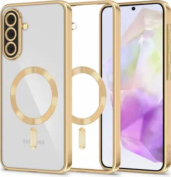 Mbështjellës Tech-Protect MagFlex për Samsung Galaxy A36 5G, MagSafe, Transparent Gold