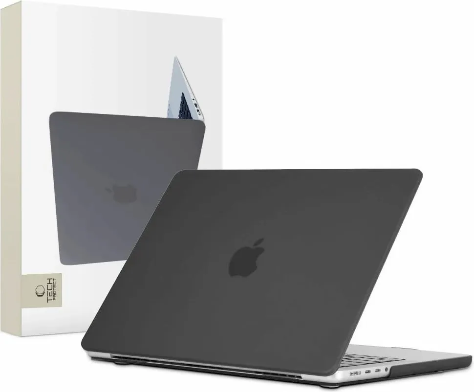 Mbrojtëse laptopi Tech-Protect SmartShell, 14", për MacBook Pro 14 A2442, e zezë - 1