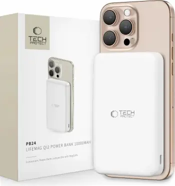 Powerbank Tech-Protect PB24 LifeMag QI2 MagSafe 10000 mAh, zi