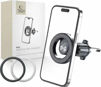 Mbajtëse magnetike makine Tech-Protect N53, MagSafe, montim në grilë ajri, e zezë