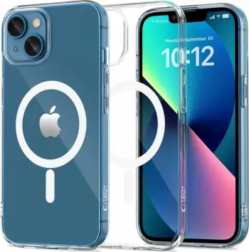 Mbështjellës Tech-Protect FlexAir MagSafe për iPhone 13 mini, Transparent