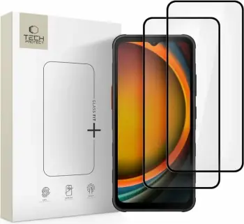 Xham mbrojtës Tech-Protect Glass Fit+ për Samsung Galaxy Xcover 7/7 Pro, Set 2 copë, Zi