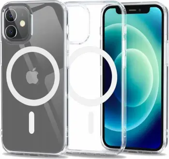 Mbështjellës Tech-Protect FlexAir Hybrid MagSafe për iPhone 12 mini, Transparent
