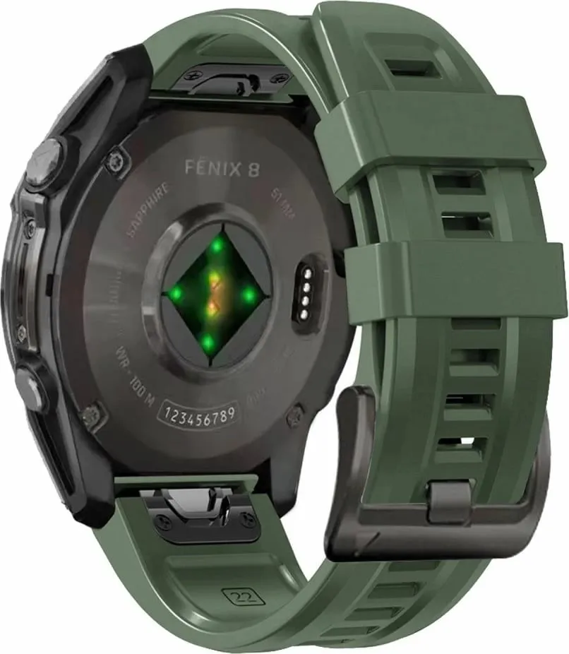 Rrip silikoni Tech-Protect për Garmin Fenix 5S/5S Plus/6S/6S Pro/7S/8 (43mm), Zi - 2