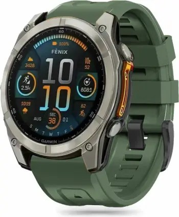 Rrip silikoni Tech-Protect për Garmin Fenix 5S/5S Plus/6S/6S Pro/7S/8 (43mm), Zi