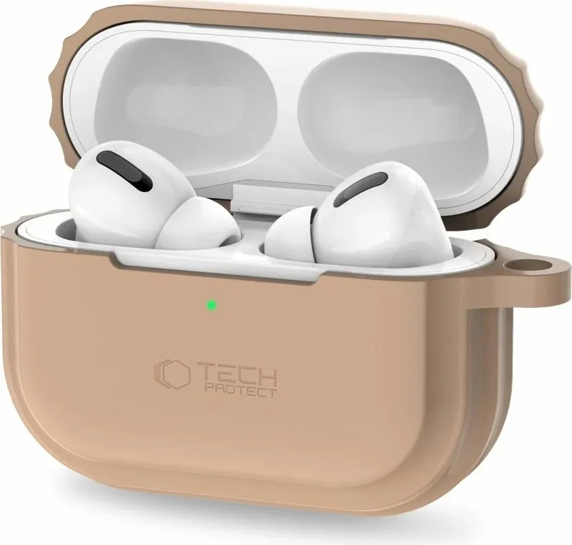 Mbështjellës Tech-Protect Silicone Rope për AirPods Pro/Pro 2, Kafe e çelët - 5