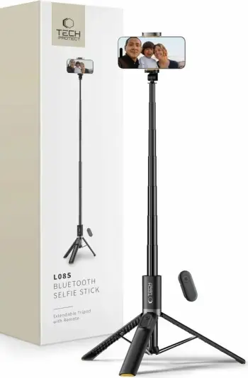 Selfie stick tripod Tech-Protect L08S, Bluetooth, 141cm, i zi