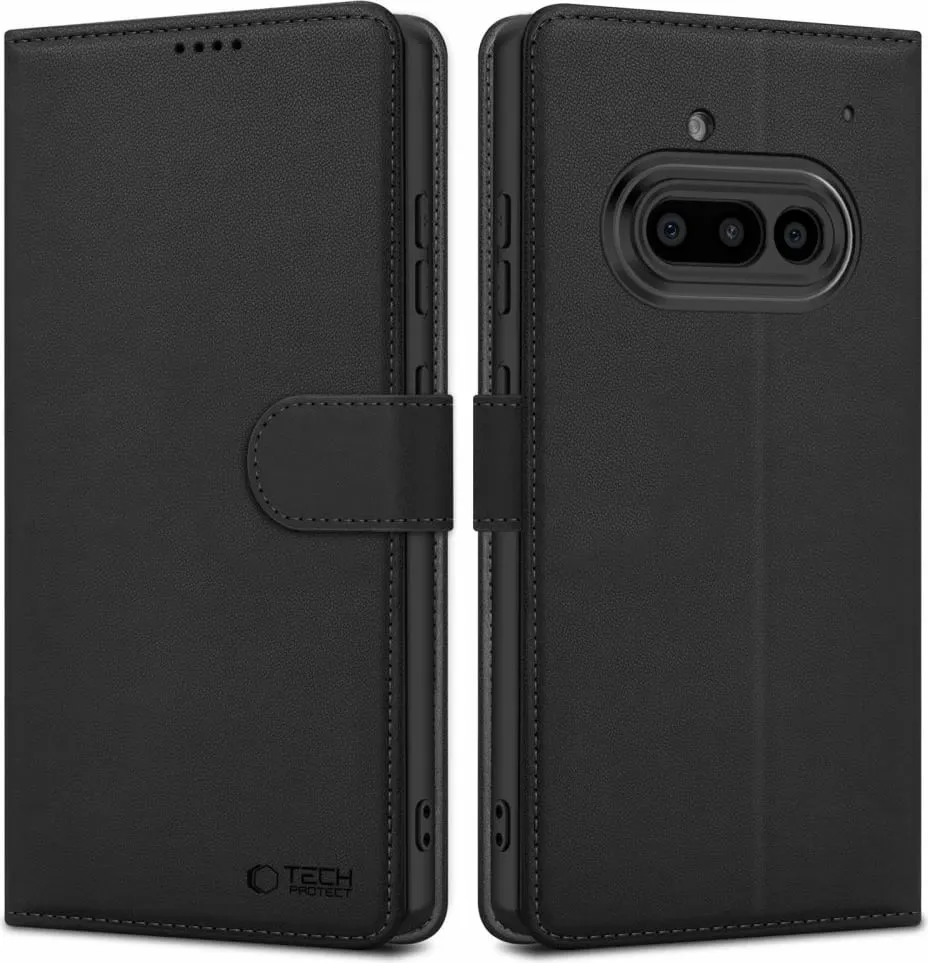 Mbështjellës Tech-Protect Wallet për Nothing Phone 3A, Matte Black - 1