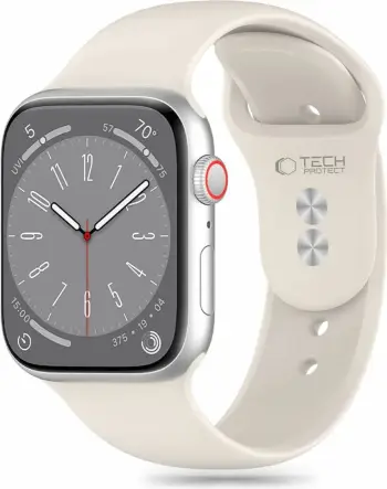 Rrip silikoni Tech-Protect për Apple Watch 1 2 3 4 5 6 SE 7 8 9, 38 40 41mm, i zi