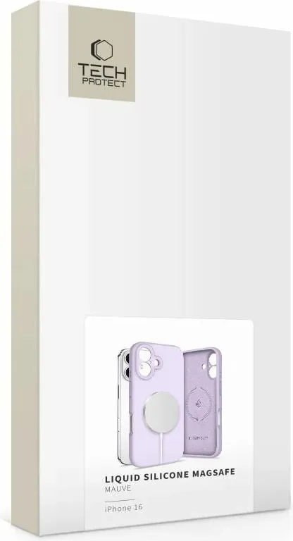 Mbështjellës Tech-Protect Silicone Pure MagSafe për iPhone 16, Violet - 4