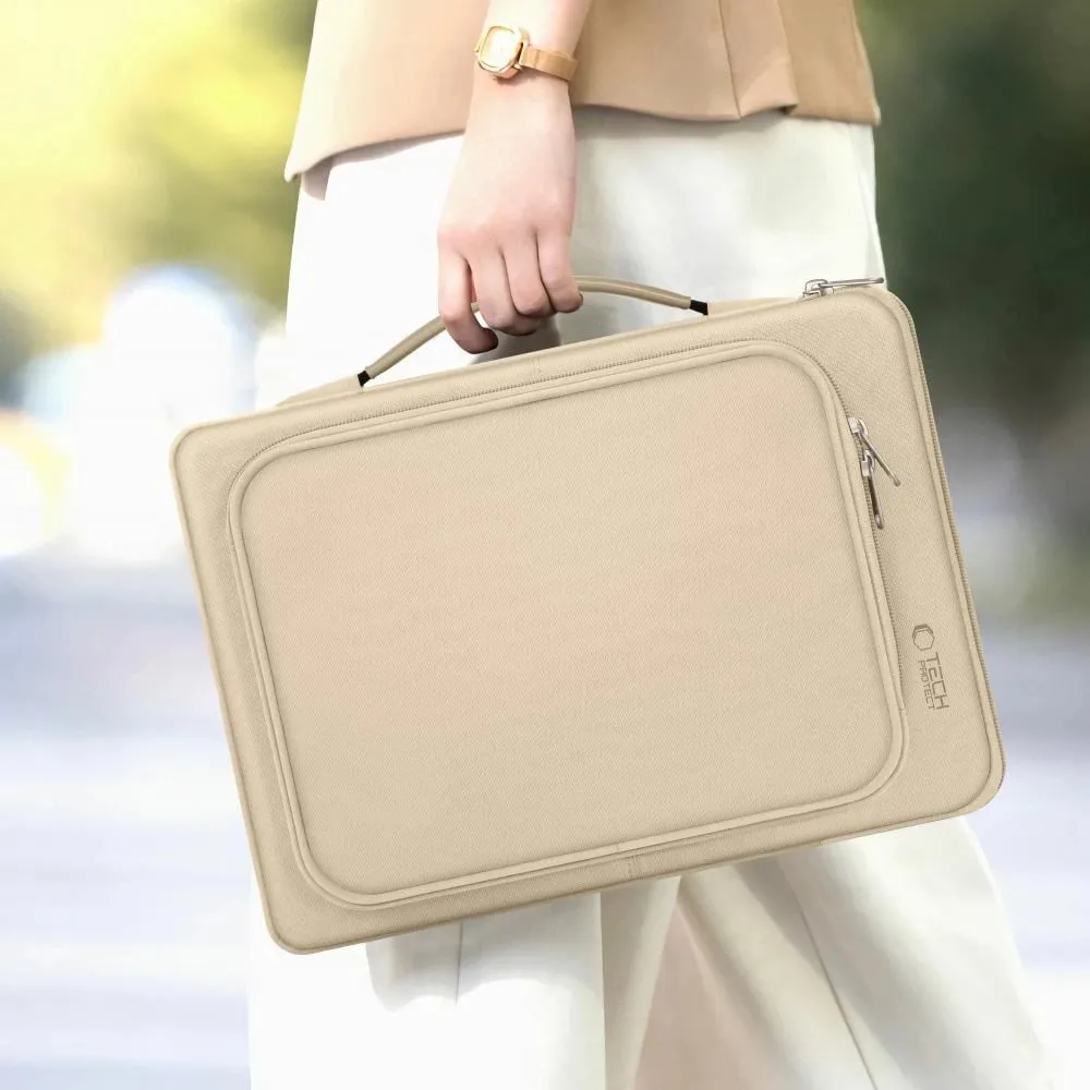 Mbështjellës laptopi Tech-Protect Basic Bag, 15-16 inç, Bezhë - 4