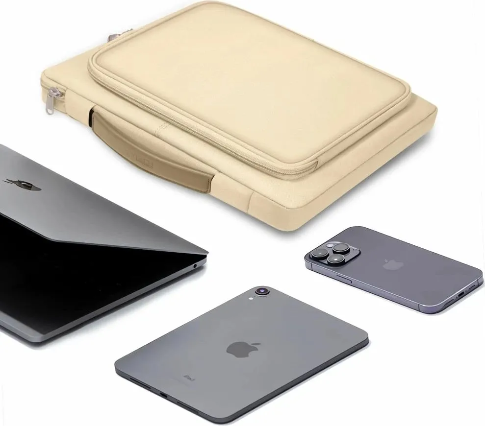 Mbështjellës laptopi Tech-Protect Basic Bag, 15-16 inç, Bezhë - 5
