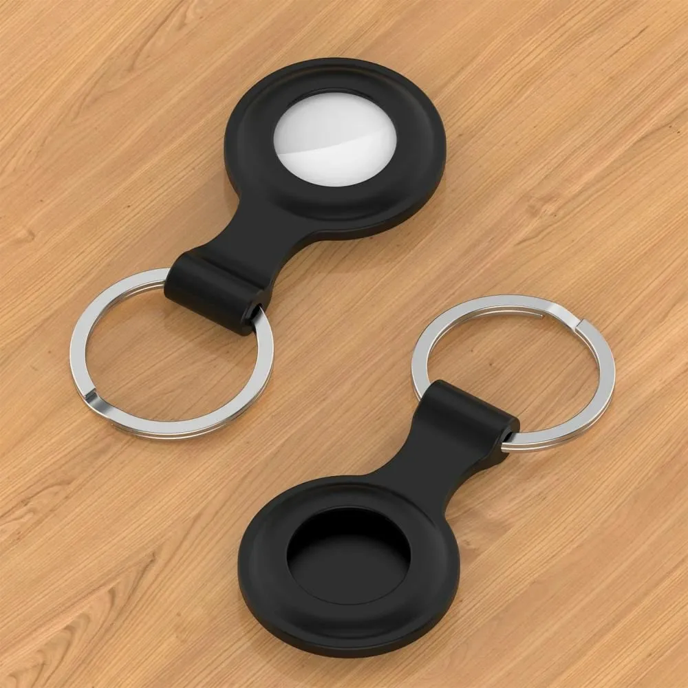 Mbështjellës Tech-Protect Icon për Apple AirTag, silikon, i zi - 4