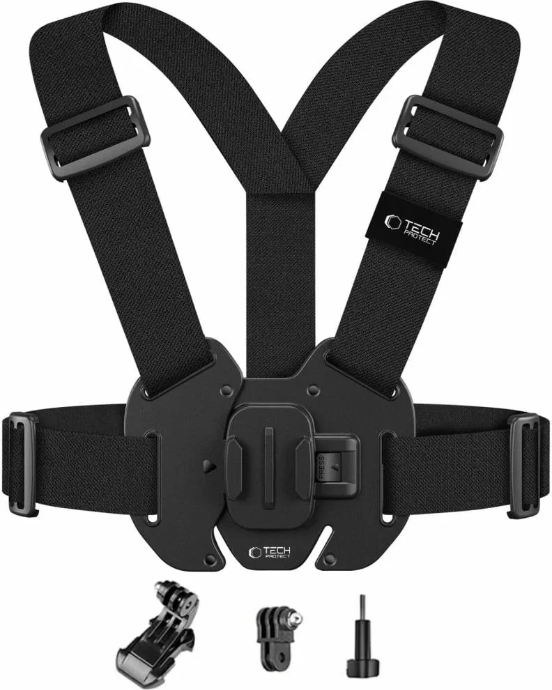 Mbajtëse kraharori Tech-Protect GA100 për GoPro/DJI, e zezë - 1