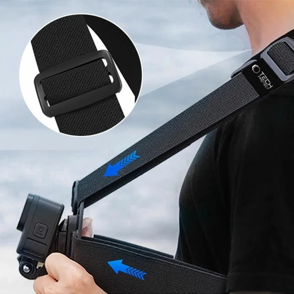 Mbajtëse kraharori Tech-Protect GA100 për GoPro/DJI, e zezë - 2