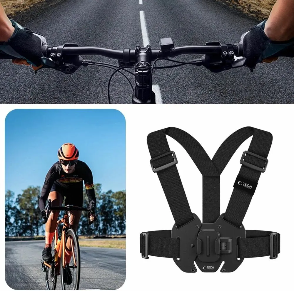 Mbajtëse kraharori Tech-Protect GA100 për GoPro/DJI, e zezë - 3