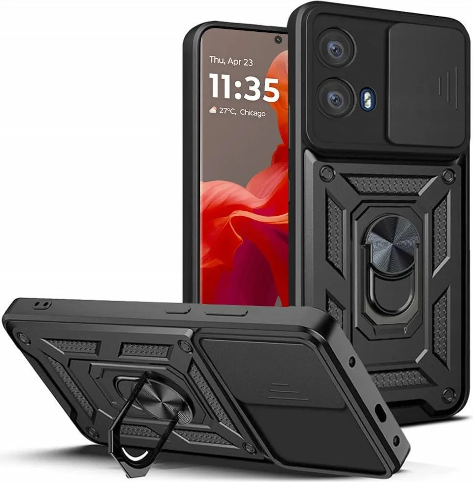 Mbështjellës Tech-Protect Camshield Pro për Motorola Moto G85 5G, i zi - 1