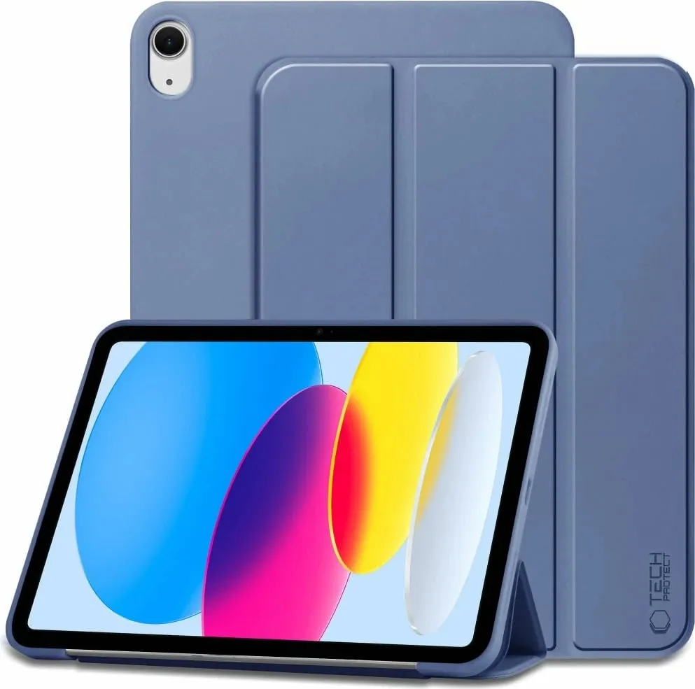 Mbështjellës Tech-Protect SmartCase për iPad 10.9" (2022), Blu - 1