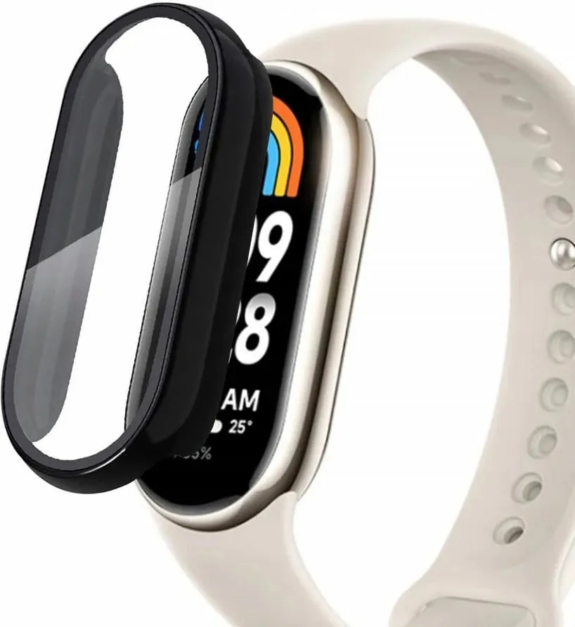 Mbrojtëse Tech-Protect Defense360 për Xiaomi Smart Band 8, xham i integruar, e zezë - 1