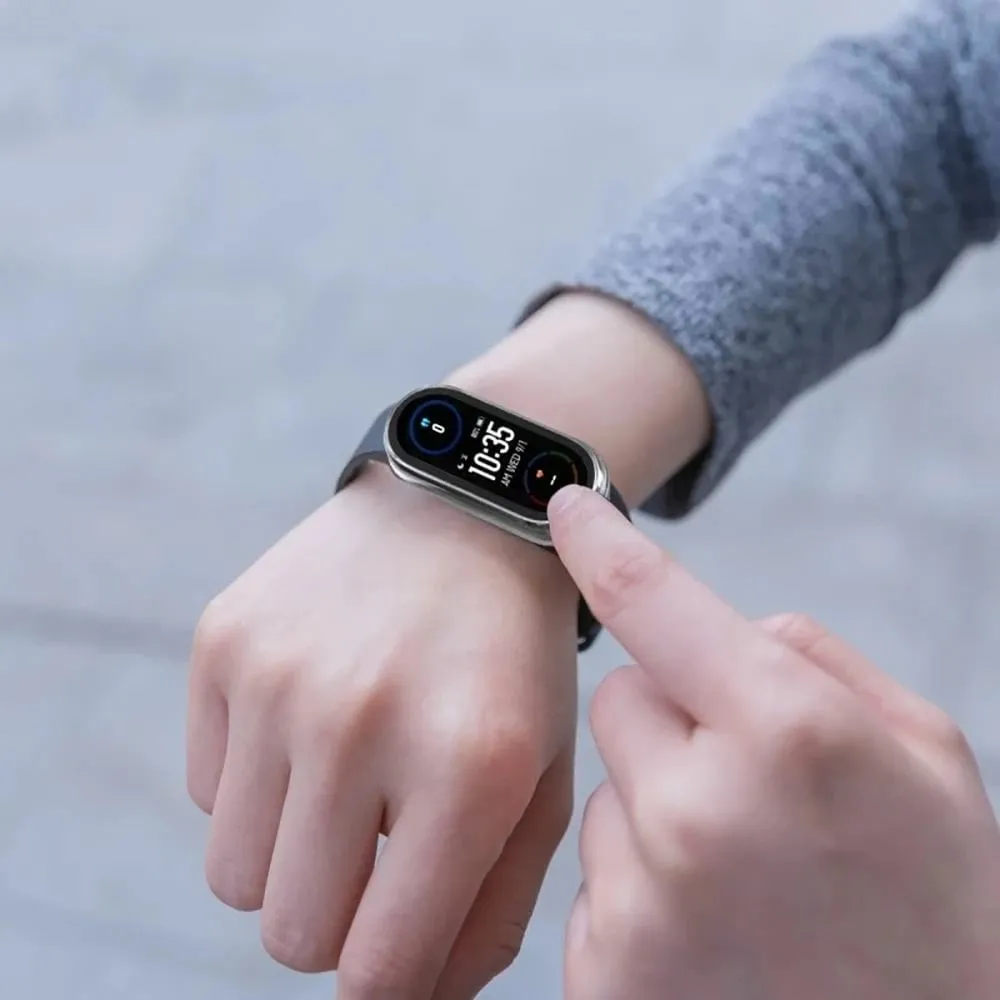 Mbrojtëse Tech-Protect Defense360 për Xiaomi Smart Band 8, xham i integruar, e zezë - 2
