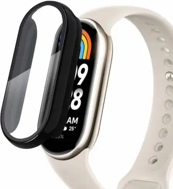 Mbrojtëse Tech-Protect Defense360 për Xiaomi Smart Band 8, xham i integruar, e zezë