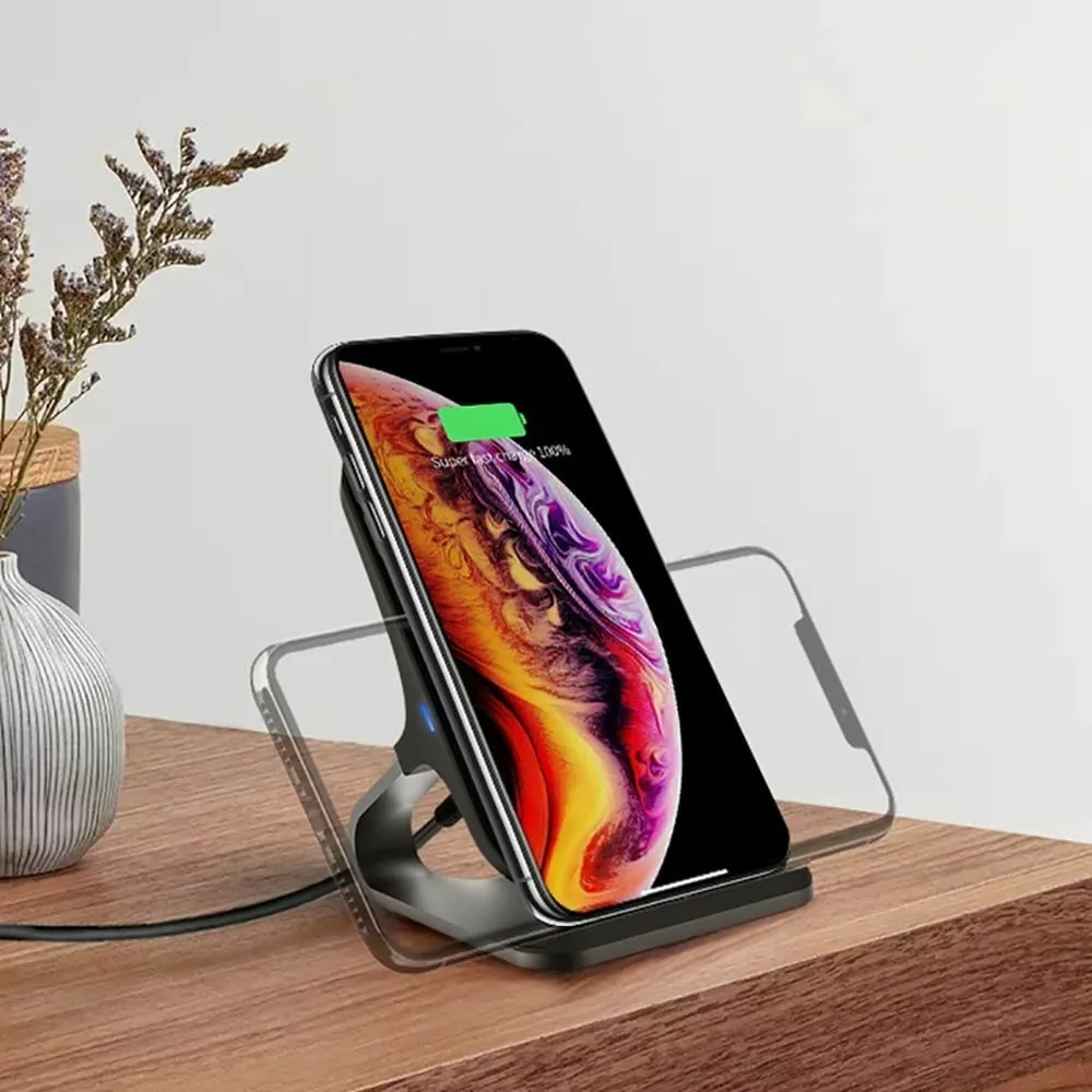 Karikues wireless Tech-Protect QI15W-S1, 15W, me qëndrim, i zi - 6