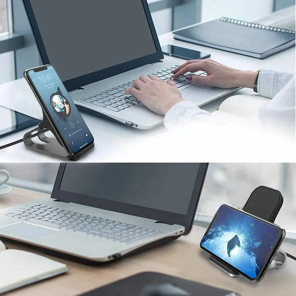 Karikues wireless Tech-Protect QI15W-S1, 15W, me qëndrim, i zi - 7