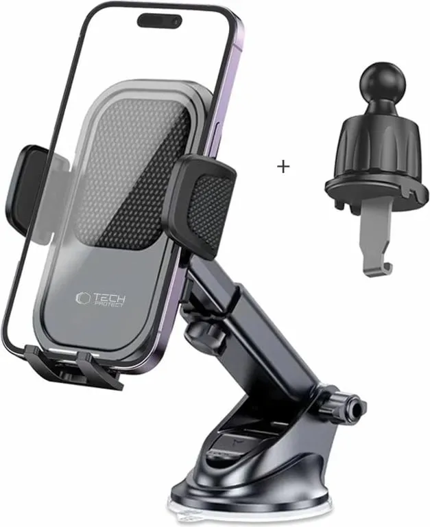 Mbajtës celulari Tech-Protect V6 për veturë, universal, i zi - 7