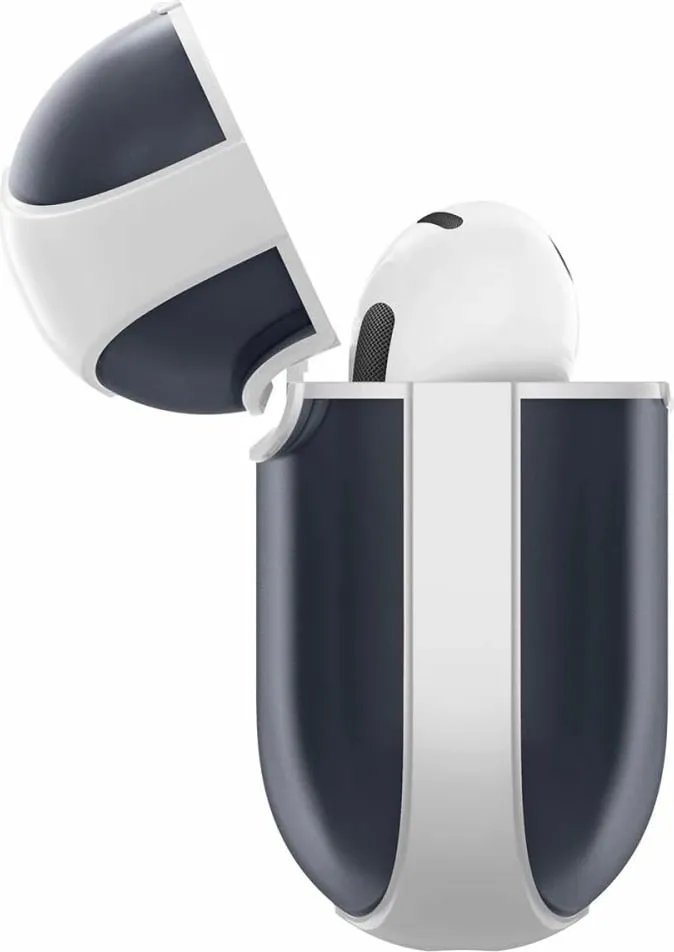 Mbulesë Spigen Classic C1 për AirPods 4, polikarbonat, ngjyrë grafit - 4