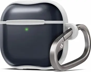 Mbulesë Spigen Classic C1 për AirPods 4, polikarbonat, ngjyrë grafit