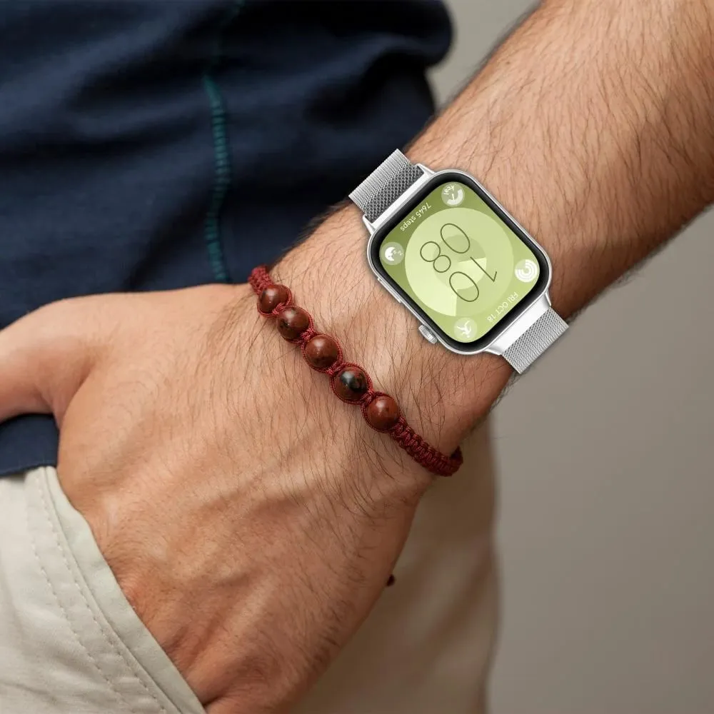 Rrip për smartwatch Tech-Protect MilaneseBand për Huawei Watch Fit 3, Inoks, Zi - 2