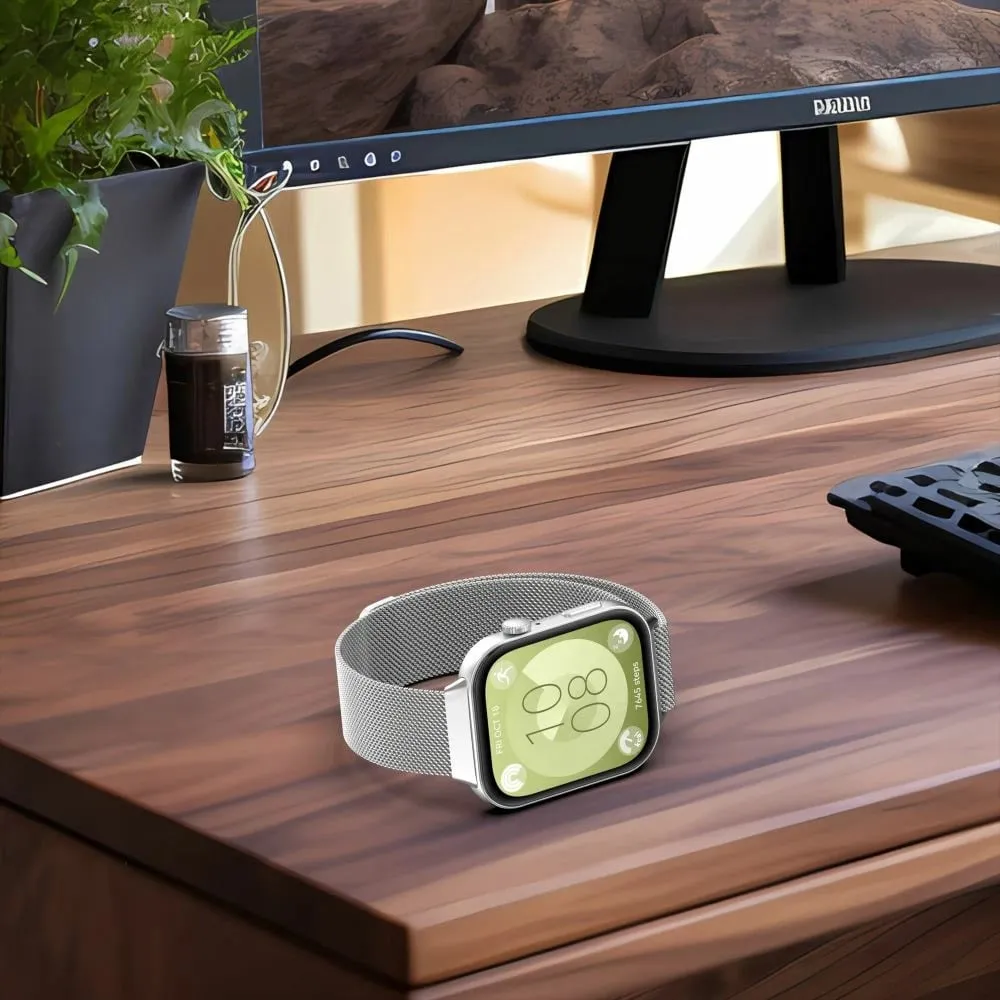 Rrip për smartwatch Tech-Protect MilaneseBand për Huawei Watch Fit 3, Inoks, Zi - 4