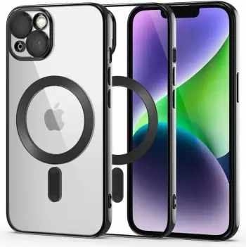 Mbështjellës Tech-Protect MagShine Line për iPhone 13, MagSafe, i zi