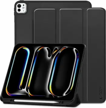 Mbështjellës Tech-Protect SC Pen për iPad Pro 11" 2024, Silikon, i zi