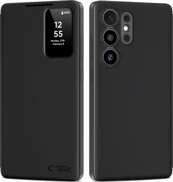 Mbështjellës Tech-Protect Smart Wallet për Samsung Galaxy S25 Ultra, Matte Black