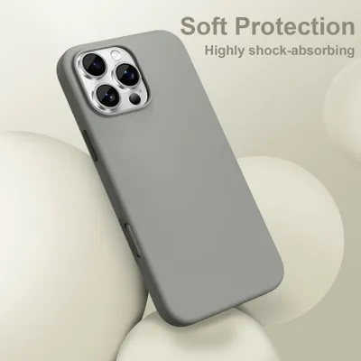 Mbështjellës Tech-Protect Silicone MagSafe për iPhone 16 Pro, Gri - 2