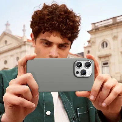 Mbështjellës Tech-Protect Silicone MagSafe për iPhone 16 Pro, Gri - 4