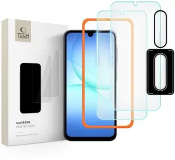 Xham mbrojtës Tech-Protect Supreme Easy, set 3 copë, për Samsung Galaxy A17 4G 5G, transparent