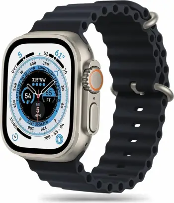 Rrip dore Tech-Protect Iconband Pro për Apple Watch, 42-49mm, TPU, i zi