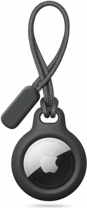 Varese për Apple AirTag Tech-Protect Rough Chain, TPU, zinxhir metalik, e zezë
