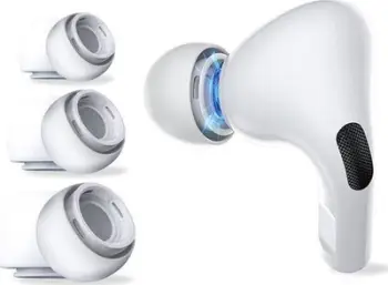 Kapakë silikoni për kufje Tech-Protect THP1158WHT, për AirPods Pro, set S M L, të bardhë