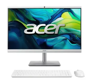 All‑in‑One PC Acer Aspire C24‑195ES, 23.8" FHD, Core Ultra 5, 16 GB RAM, 1 TB SSD, i bardhë