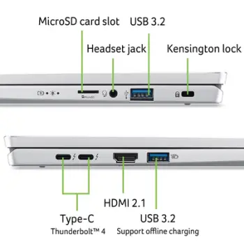 Laptop ACER Swift Go 14 SFG14-73, Ultra 5-125U, 14" WQXGA, 16GB, 512GB SSD, i argjendtë