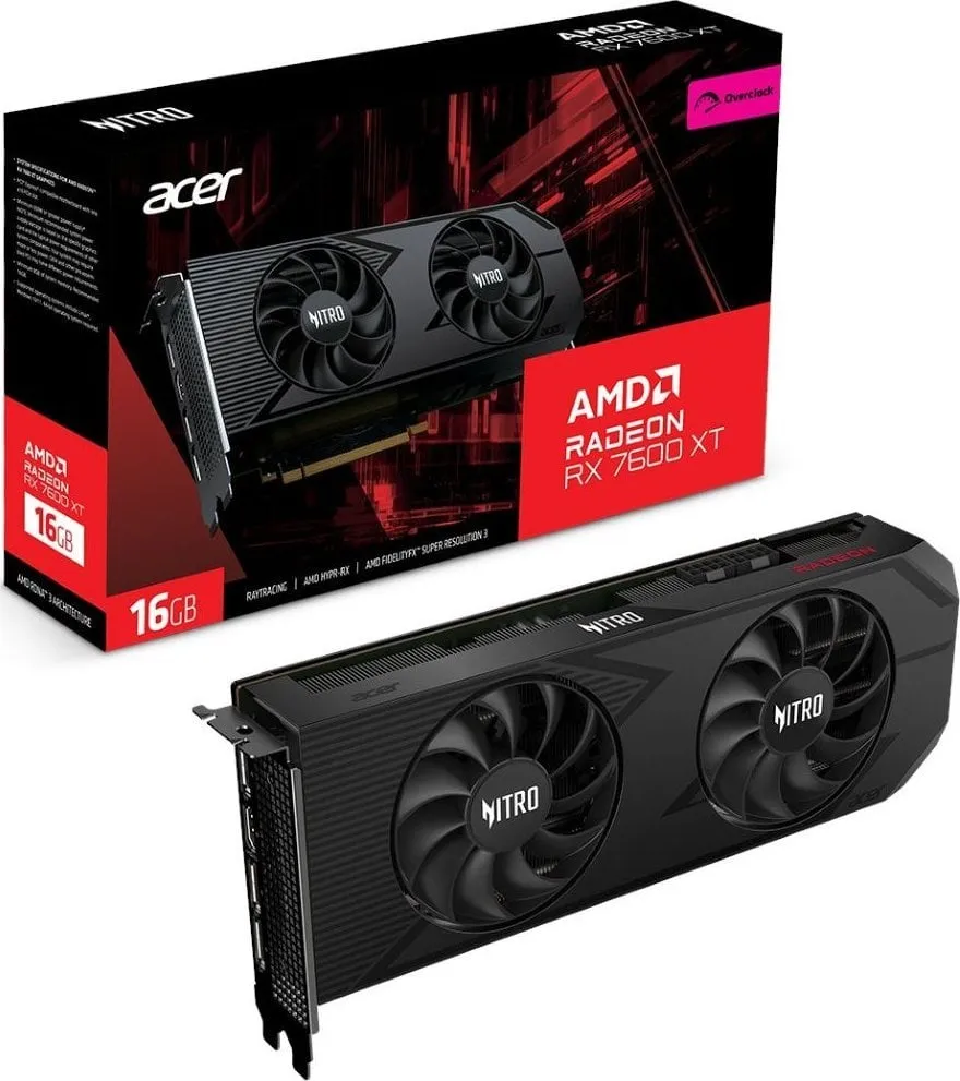 Kartelë grafike Acer Nitro Radeon RX 7600 XT OC 16GB GDDR6 - 1