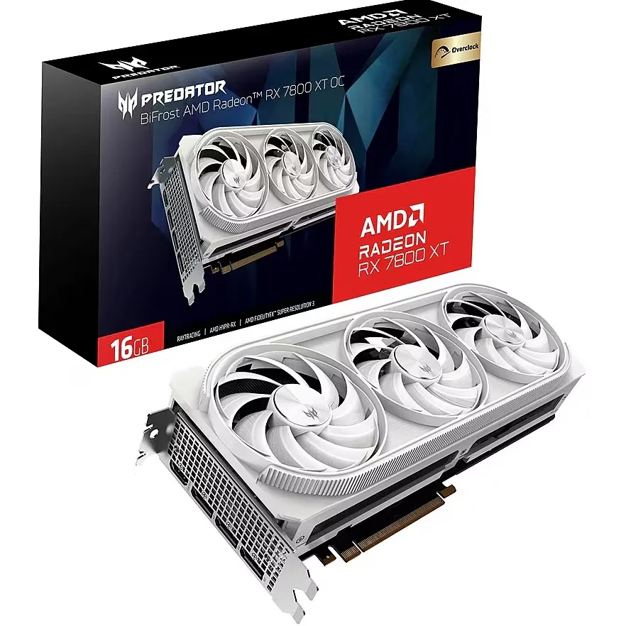 Kartelë grafike Acer Predator BiFrost OC RX 9070, 16GB GDDR6, e bardhë - 1