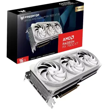 Kartelë grafike Acer Predator BiFrost OC RX 9070, 16GB GDDR6, e bardhë